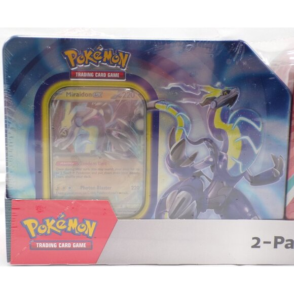 Pokemon TCG Paldea Legends Tins Miraidon Ex & Koraidon Ex Factory Sealed Cards - Picture 3 of 10
